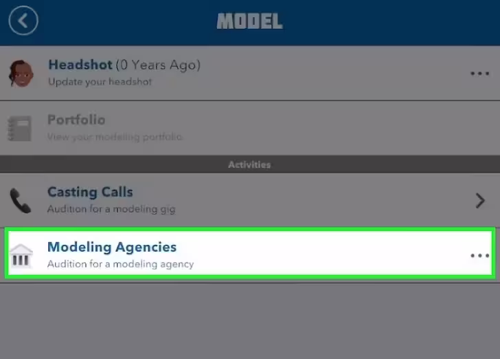 Apply for a modeling agency.
