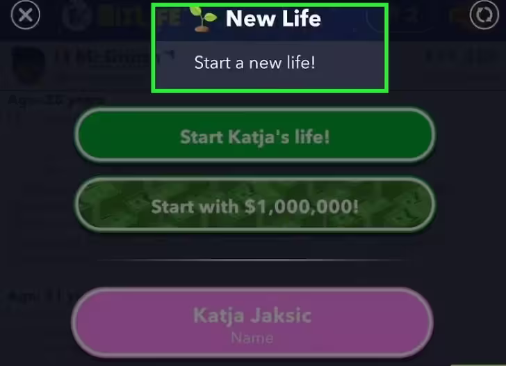 Start a new life with a character that has a high Looks stat.